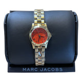  Shop Authentic Marc Jacobs Henry Dinky Red Dial Gold Steel Strap Watch for Women - MBM3202 - Luxxuri
