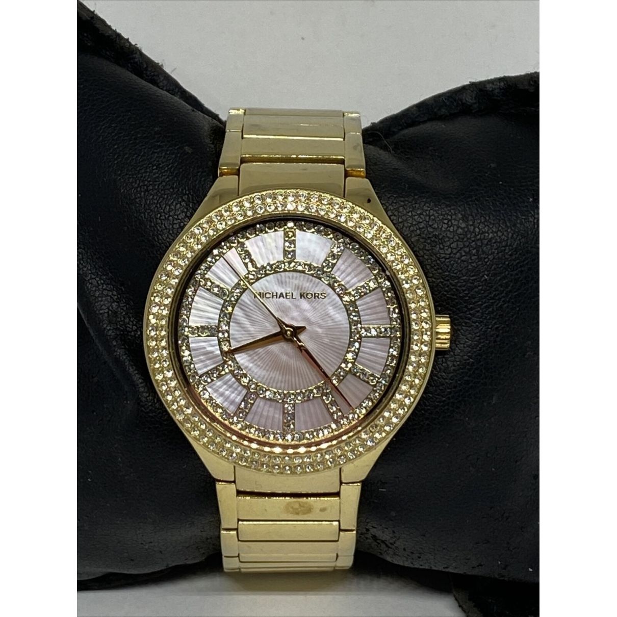  Shop Authentic Michael Kors Kerry Mother of Pearl Dial Gold Steel Strap Watch for Women - MK3396 - Luxxuri