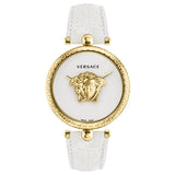  Shop Authentic Versace Palazzo Empire White Dial White Leather Strap Watch for Women - VCO040017 - Luxxuri