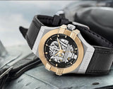  Shop Authentic Maserati Potenza Automatic Skeleton Dial Black Leather Strap Watch For Men - R8821108011 - Luxxuri