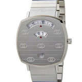  Shop Authentic Gucci Grip Quartz Silver Dial Silver Steel Strap Watch For Women - YA157401 - Luxxuri
