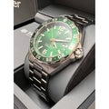 Tag Heuer Formula 1 Quartz Green Dial Silver Steel Strap Watch for Men - WAZ1017.BA0842