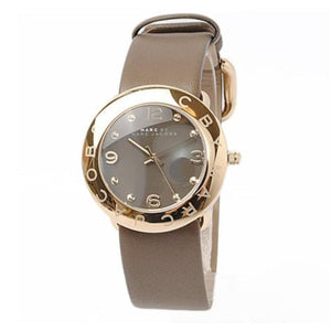  Shop Authentic Marc Jacobs Amy Grey Dial Grey Leather Strap Watch for Women - MBM1153 - Luxxuri