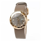  Shop Authentic Marc Jacobs Amy Grey Dial Grey Leather Strap Watch for Women - MBM1287 - Luxxuri
