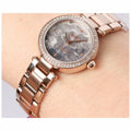 Coach Park Crystal Dial Rose Gold Steel Strap Watch for Women  - 14503226