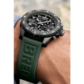 Breitling Endurance Pro Black Dial Green Rubber Strap Watch for Men - X82310D31B1S1