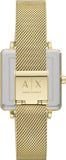  Shop Authentic Armani Exchange Lola Quartz Gold Dial Gold Mesh Strap Watch For Women - AX5801 - Luxxuri