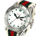  Shop Authentic Gucci G Timeless White Dial Two Tone Nylon Strap Watch For Men - YA126231 - Luxxuri