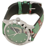  Shop Authentic Gucci G Timeless Le Marche Des Merveilles Green Dial Green Leather Strap Watch for Women - YA1264081 - Luxxuri