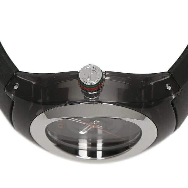  Shop Authentic Gucci Sync Quartz Black Dial Black Rubber Strap Watch For Men - YA137301 - Luxxuri