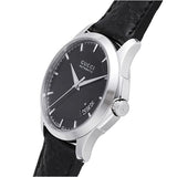  Shop Authentic Gucci G Timeless Quartz Black Dial Black Leather Strap Watch for Men - YA126413 - Luxxuri