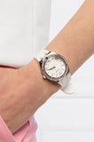  Shop Authentic Guess Sparkling Silver Dial White Rubber Strap Watch For Women - GW0032L1 - Luxxuri
