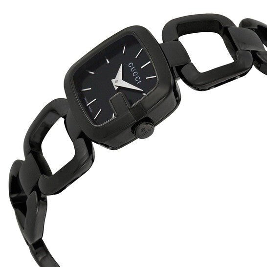  Shop Authentic Gucci G Ladies Quartz 125 G Series Black Dial Bracelet Watch For Women - YA125504 - Luxxuri