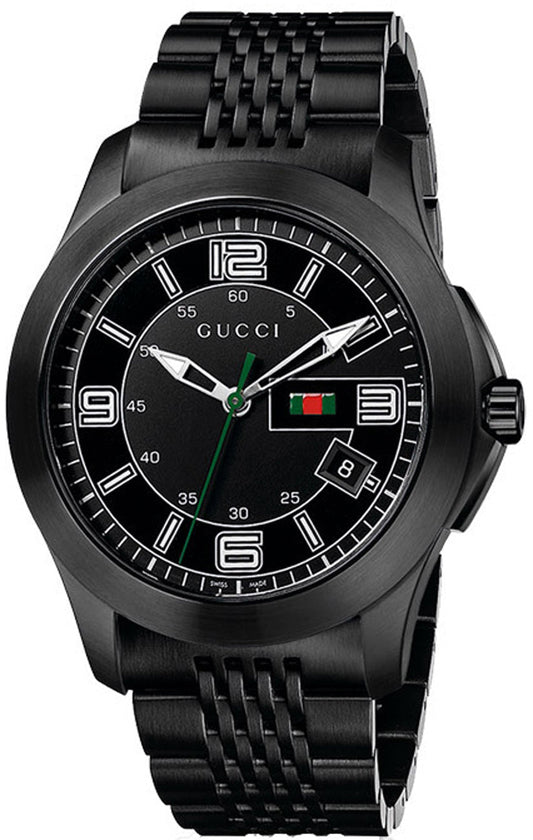 Shop Authentic Gucci G Timeless Black Dial Black Steel Strap Watch For Men - YA126202 - Luxxuri