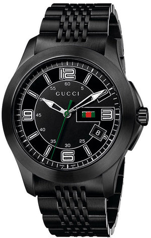 Shop Authentic Gucci G Timeless Black Dial Black Steel Strap Watch For Men - YA126202 - Luxxuri