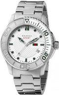  Shop Authentic Gucci G Timeless Silver Dial Silver Steel Strap Watch For Men - YA126232 - Luxxuri
