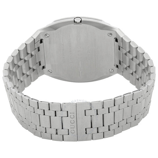  Shop Authentic Gucci 25H Quartz Pink Dial Silver Steel Strap Watch for Women - YA163410 - Luxxuri
