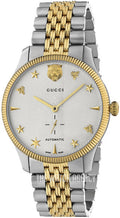  Shop Authentic Gucci G Timeless Automatic White Dial Two Tone Steel Strap Watch for Men - YA126356 - Luxxuri
