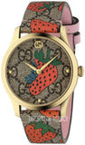  Shop Authentic Gucci G Timeless Brown Dial Brown Leather Strap Watch For Women - YA1264133 - Luxxuri