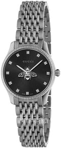  Shop Authentic Gucci G Timeless Quartz Black Dial Silver Steel Strap Watch For Women - YA1265020 - Luxxuri