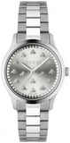  Shop Authentic Gucci G Timeless Quartz Silver Dial Silver Steel Strap Watch for Men - YA1265031 - Luxxuri