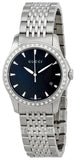  Shop Authentic Gucci G Timeless Diamonds Mother of Pearl Black Dial Silver Mesh Bracelet Watch For Women - YA126507 - Luxxuri