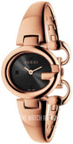  Shop Authentic Gucci Guccissima Collection Quartz Black Dial Rose Gold Steel Strap Watch For Women - YA134509 - Luxxuri