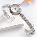  Shop Authentic Gucci Diamantissima Quartz Diamonds White Dial Silver Steel Strap Watch For Women - YA141503 - Luxxuri
