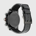  Shop Authentic Gucci G Timeless Quartz Chronograph Black Dial Black Leather Strap Watch For Men - YA126244 - Luxxuri