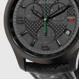  Shop Authentic Gucci G Timeless Quartz Chronograph Black Dial Black Leather Strap Watch For Men - YA126244 - Luxxuri