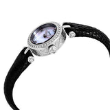  Shop Authentic Gucci Diamantissima Diamonds Mother of Pearl Dial Black Leather Strap Watch For Women - YA141511 - Luxxuri