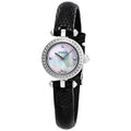  Shop Authentic Gucci Diamantissima Diamonds Mother of Pearl Dial Black Leather Strap Watch For Women - YA141511 - Luxxuri
