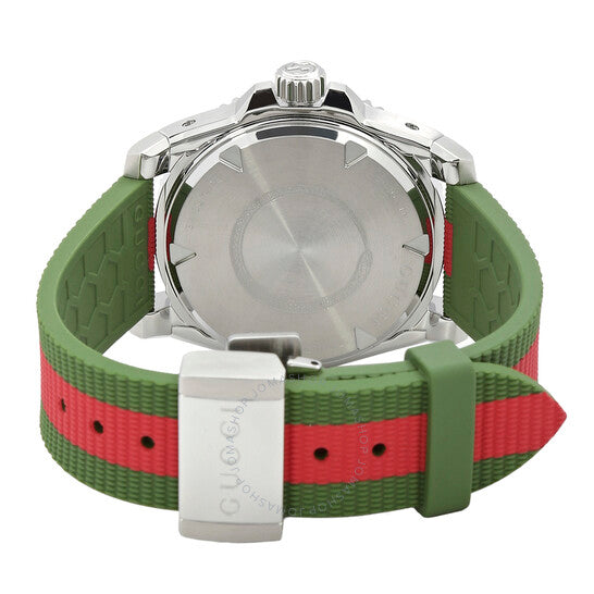  Shop Authentic Gucci Dive Automatic Black Dial Two Tone Rubber Strap Watch for Men - YA136349 - Luxxuri
