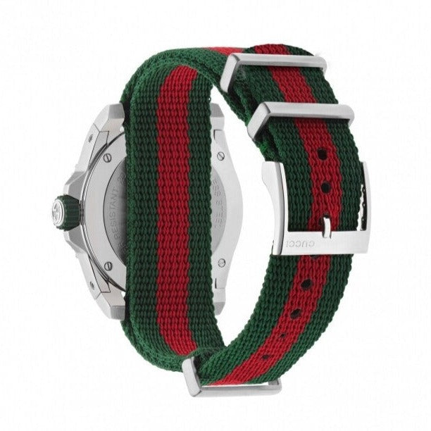  Shop Authentic Gucci Dive Automatic Black Dial Two Tone Rubber Strap Watch for Men - YA136349 - Luxxuri