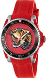  Shop Authentic Gucci Dive Quartz Red Dial Red Rubber Strap Watch For Men - YA136315 - Luxxuri