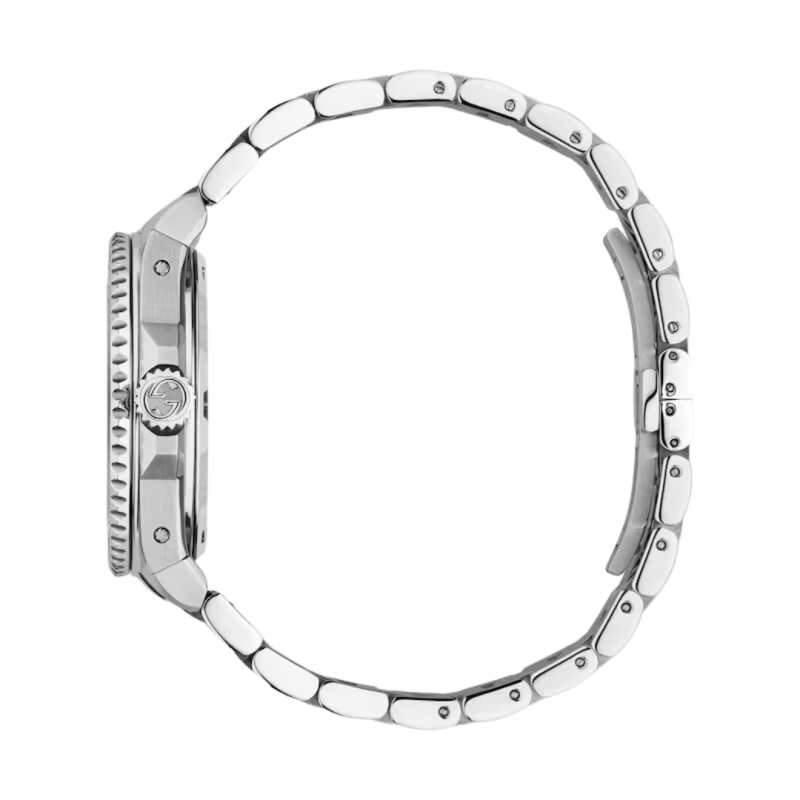  Shop Authentic Gucci Dive Automatic Orange Dial Silver Steel Strap Watch for Men - YA136355 - Luxxuri