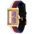  Shop Authentic Gucci G-Frame Mother of Pearl Dial White Blue Red Nylon Strap Watch For Women - YA147405 - Luxxuri