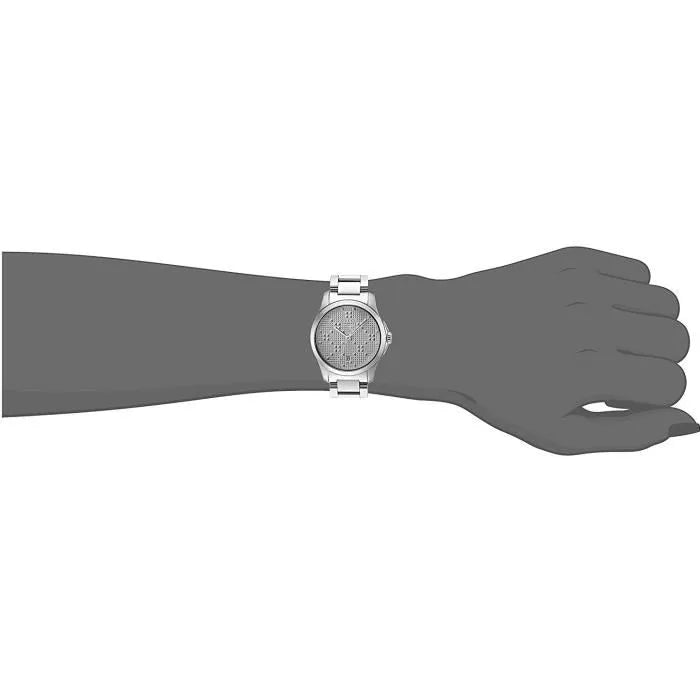  Shop Authentic Gucci G Timeless Quartz Silver Dial Silver Steel Strap Watch For Women - YA126551 - Luxxuri