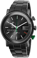  Shop Authentic Gucci G Chrono Black Dial Black Steel Strap Watch For Men - YA101331 - Luxxuri