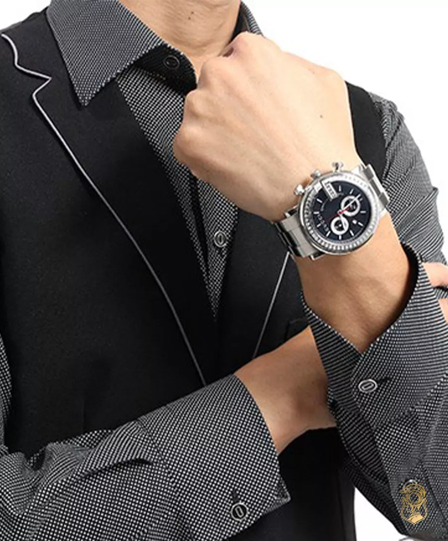  Shop Authentic Gucci G Chrono Diamonds Black Dial Silver Steel Strap Watch For Men - YA101324 - Luxxuri