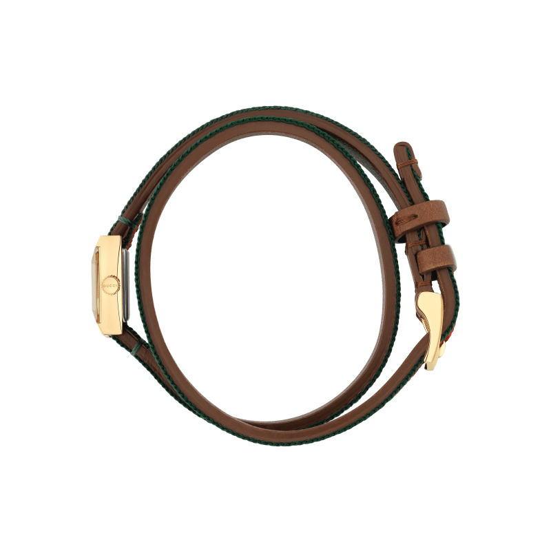  Shop Authentic Gucci G-Frame Multicolored Red and Green Dial Watch For Women - YA128527 - Luxxuri