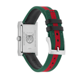  Shop Authentic Gucci G-Frame Mother of Pearl Dial Two Tone Nylon Strap Watch For Women - YA147404 - Luxxuri