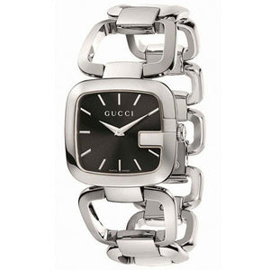  Shop Authentic Gucci G Gucci Black Dial Silver Steel Strap Watch For Women - YA125407 - Luxxuri