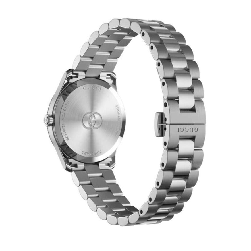  Shop Authentic Gucci G Timeless Diamonds Mother of Pearl Pink Dial Silver Steel Strap Watch for Women - YA1265062 - Luxxuri