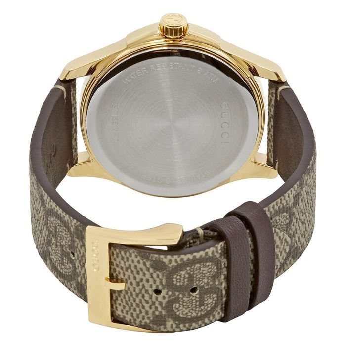  Shop Authentic Gucci G Timeless Eye Beige Dial Beige Leather Strap Watch For Men - YA1264022 - Luxxuri
