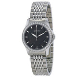  Shop Authentic Gucci G Timeless Diamonds Mother of Pearl Black Dial Silver Mesh Bracelet Watch For Women - YA126507 - Luxxuri