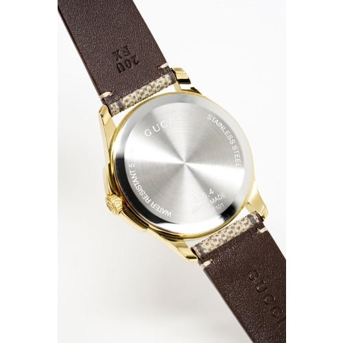  Shop Authentic Gucci G Timeless Eye Beige Dial Beige Leather Strap Watch For Men - YA1264022 - Luxxuri