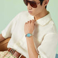  Shop Authentic Gucci G Timeless Quartz Turquoise Dial Silver Steel Strap Unisex Watch - YA1265044 - Luxxuri