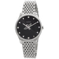  Shop Authentic Gucci G Timeless Automatic Black Dial Silver Steel Strap Watch For Men - YA126353 - Luxxuri
