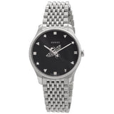  Shop Authentic Gucci G Timeless Automatic Black Dial Silver Steel Strap Watch For Men - YA126353 - Luxxuri
